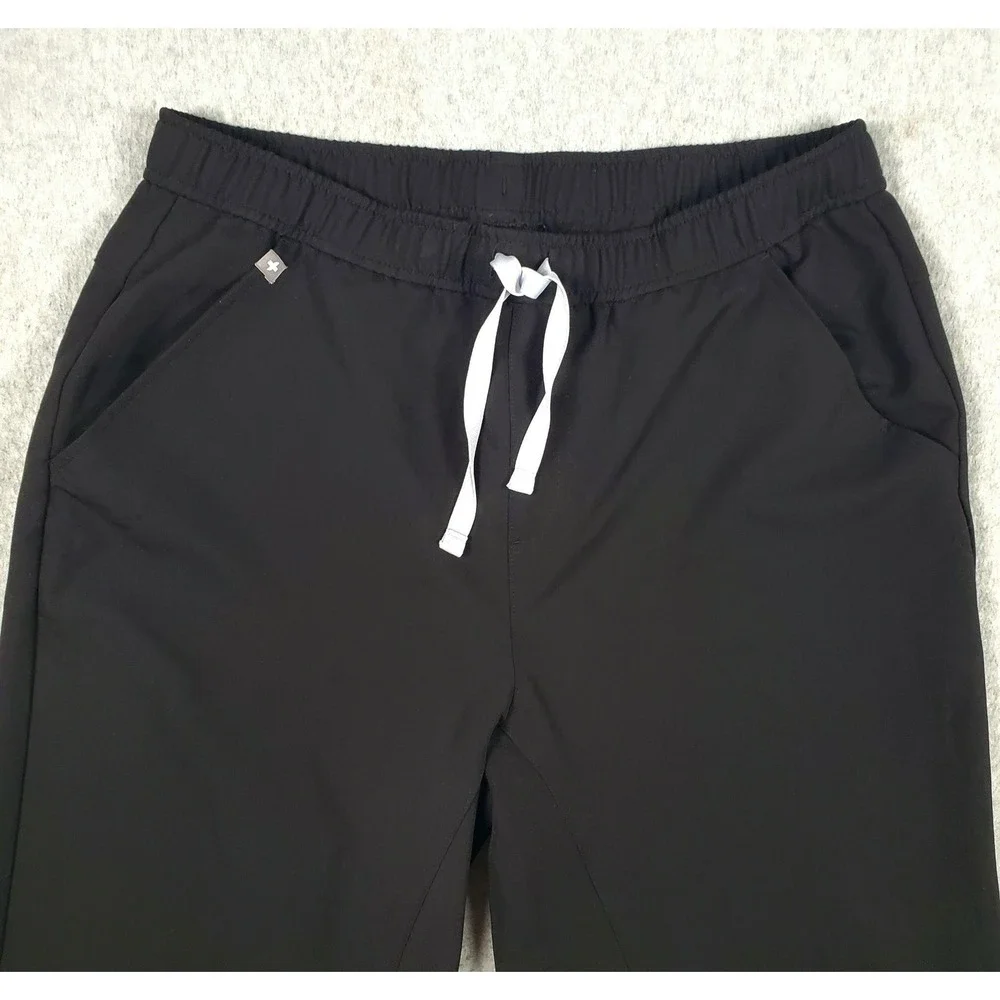FIGS Jogger Pants Mens Large Black Technical Collection Tansen Scrub Stretch